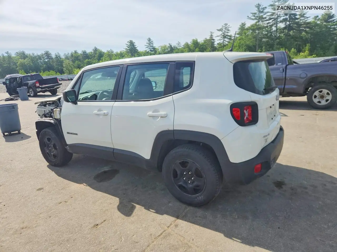 2022 Jeep Renegade Sport VIN: ZACNJDA1XNPN46255 Lot: 56487276