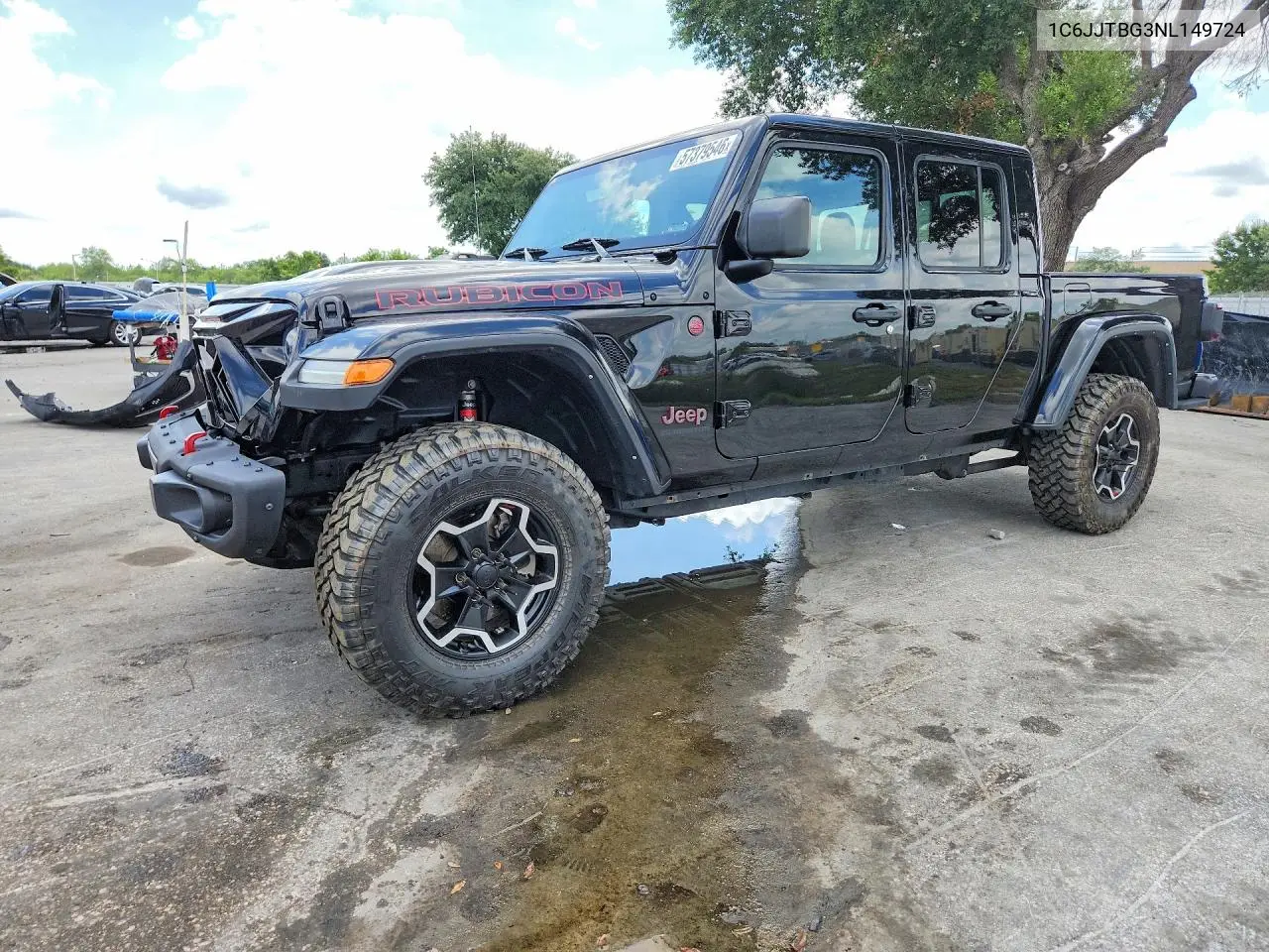 2022 Jeep Gladiator Rubicon VIN: 1C6JJTBG3NL149724 Lot: 57379546