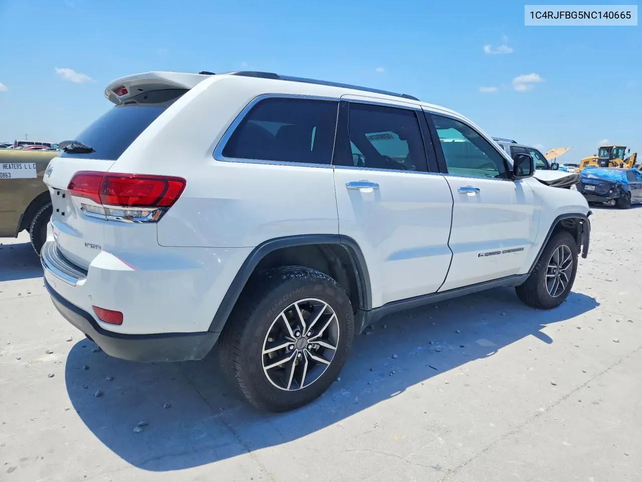 2022 Jeep Grand Cherokee Limited VIN: 1C4RJFBG5NC140665 Lot: 57587076