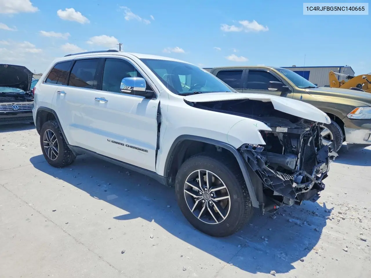 2022 Jeep Grand Cherokee Limited VIN: 1C4RJFBG5NC140665 Lot: 57587076