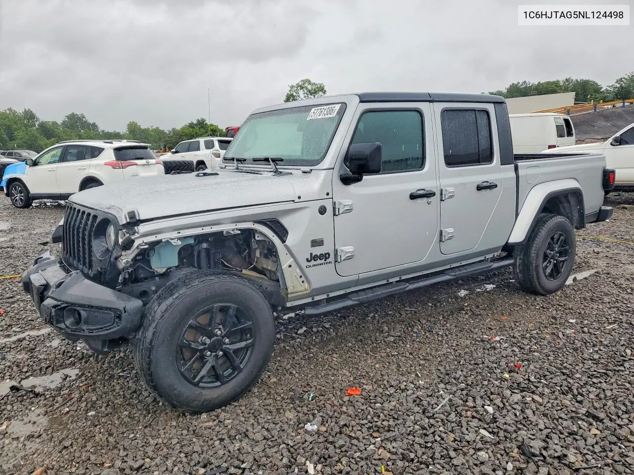 2022 Jeep Gladiator Sport VIN: 1C6HJTAG5NL124498 Lot: 57761386