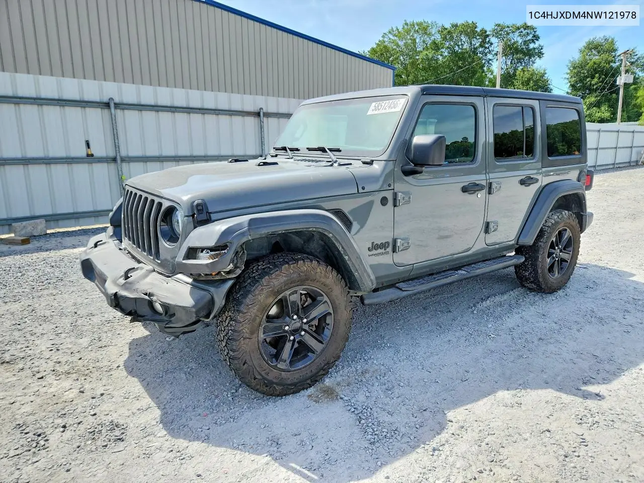 2022 Jeep Wrangler Unlimited Sport VIN: 1C4HJXDM4NW121978 Lot: 58512456