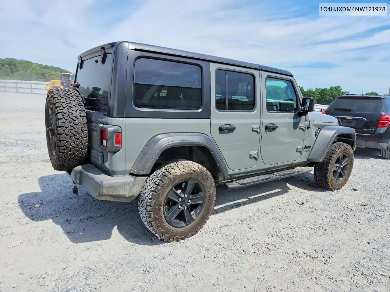 2022 Jeep Wrangler Unlimited Sport VIN: 1C4HJXDM4NW121978 Lot: 58512456