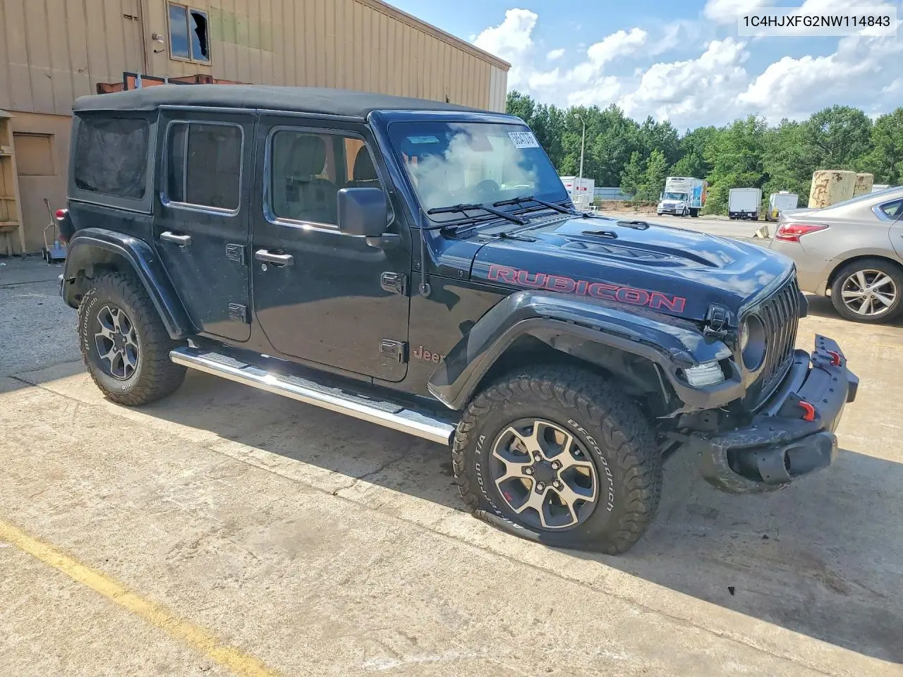 2022 Jeep Wrangler Unlimited Rubicon VIN: 1C4HJXFG2NW114843 Lot: 58547076