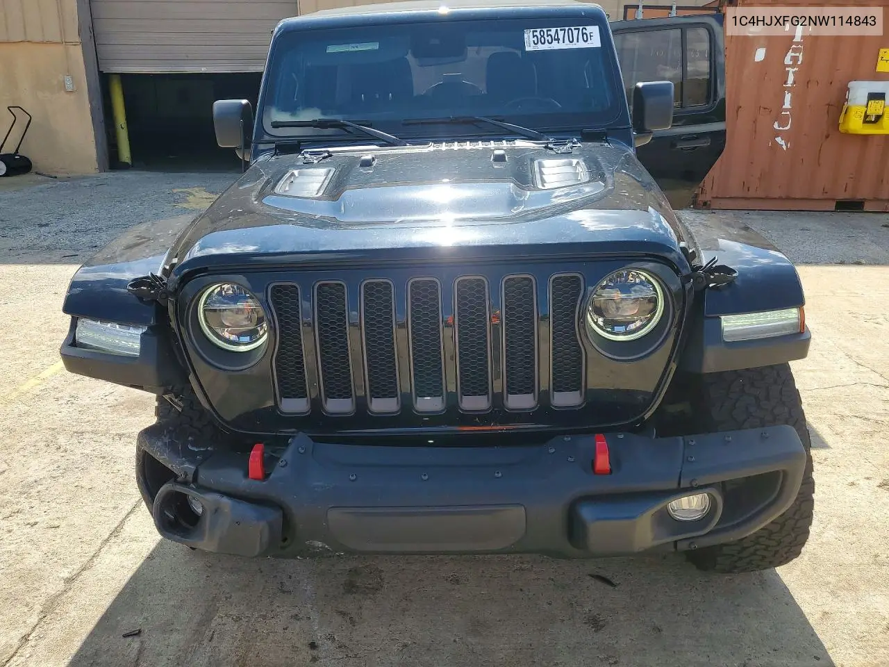 2022 Jeep Wrangler Unlimited Rubicon VIN: 1C4HJXFG2NW114843 Lot: 58547076