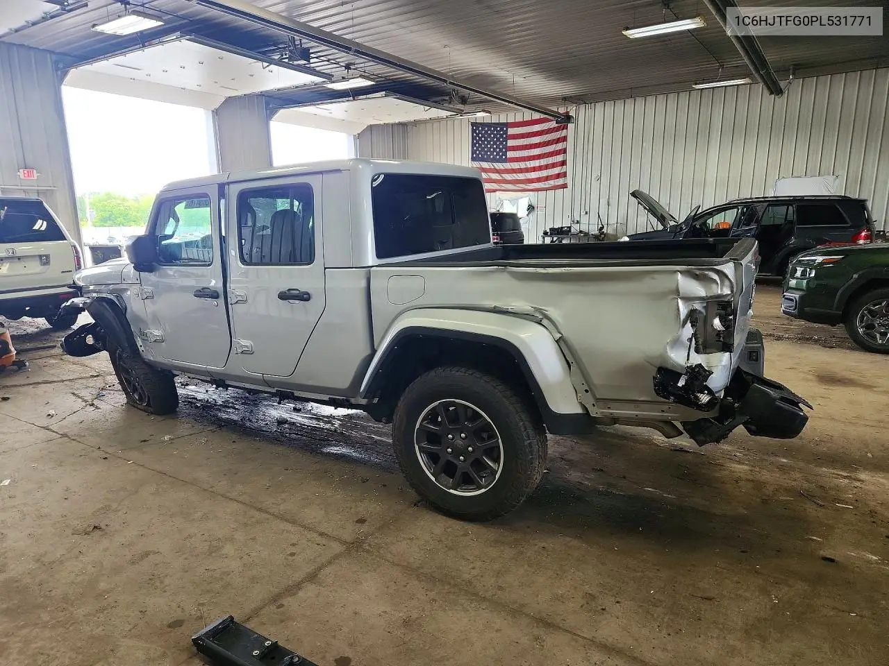 2023 Jeep Gladiator Overland VIN: 1C6HJTFG0PL531771 Lot: 56286476