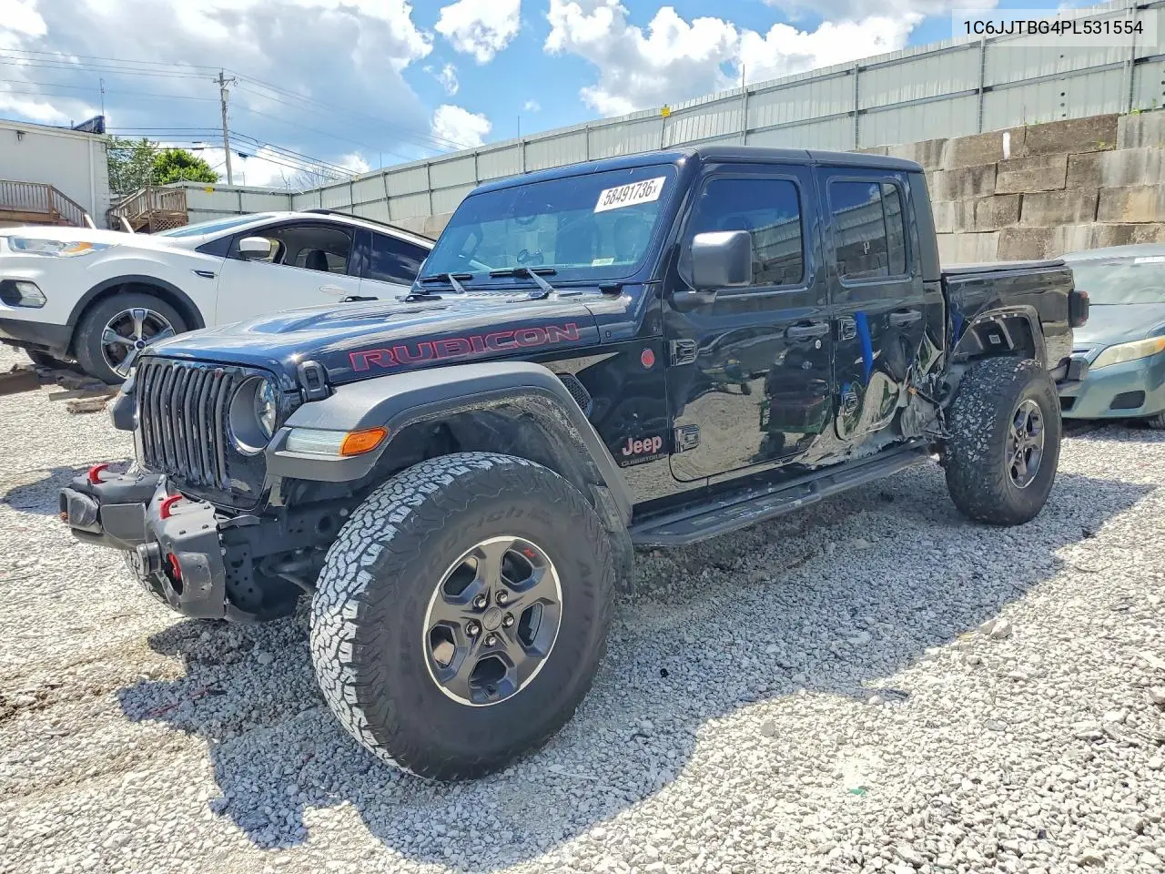 2023 Jeep Gladiator Rubicon VIN: 1C6JJTBG4PL531554 Lot: 58491736