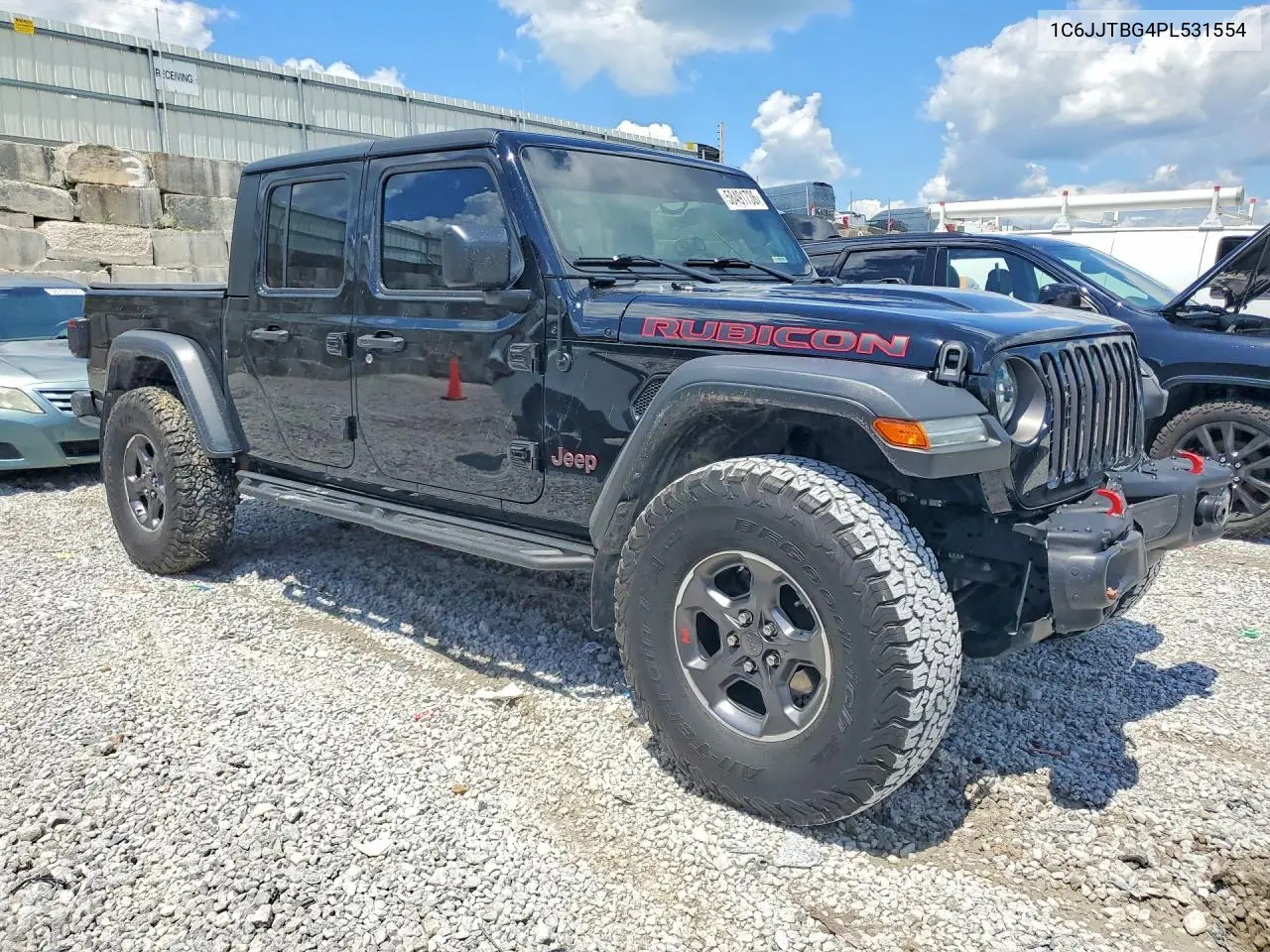2023 Jeep Gladiator Rubicon VIN: 1C6JJTBG4PL531554 Lot: 58491736