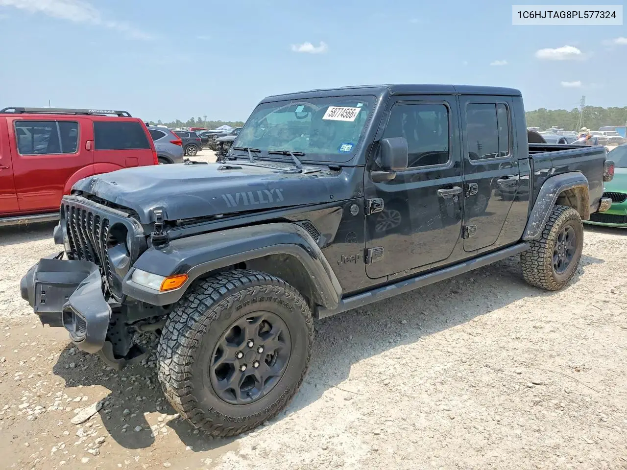 2023 Jeep Gladiator Sport VIN: 1C6HJTAG8PL577324 Lot: 58774566