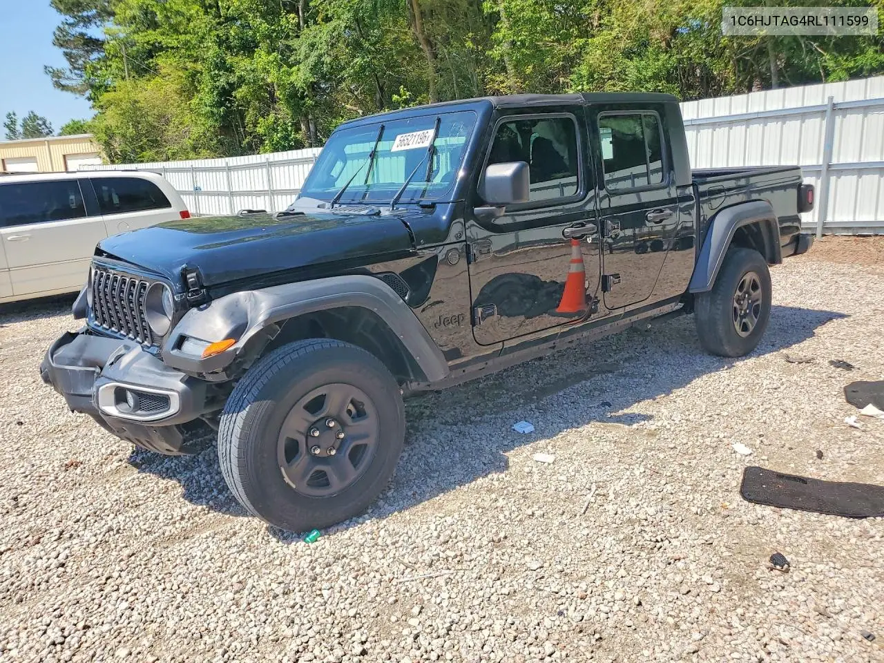 2024 Jeep Gladiator Sport VIN: 1C6HJTAG4RL111599 Lot: 56521196
