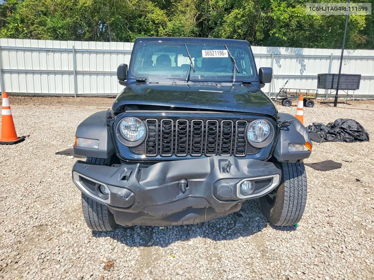2024 Jeep Gladiator Sport VIN: 1C6HJTAG4RL111599 Lot: 56521196