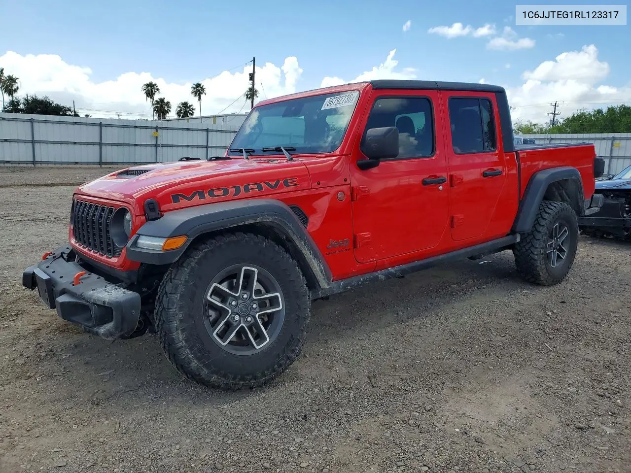 2024 Jeep Gladiator Mojave VIN: 1C6JJTEG1RL123317 Lot: 56792736