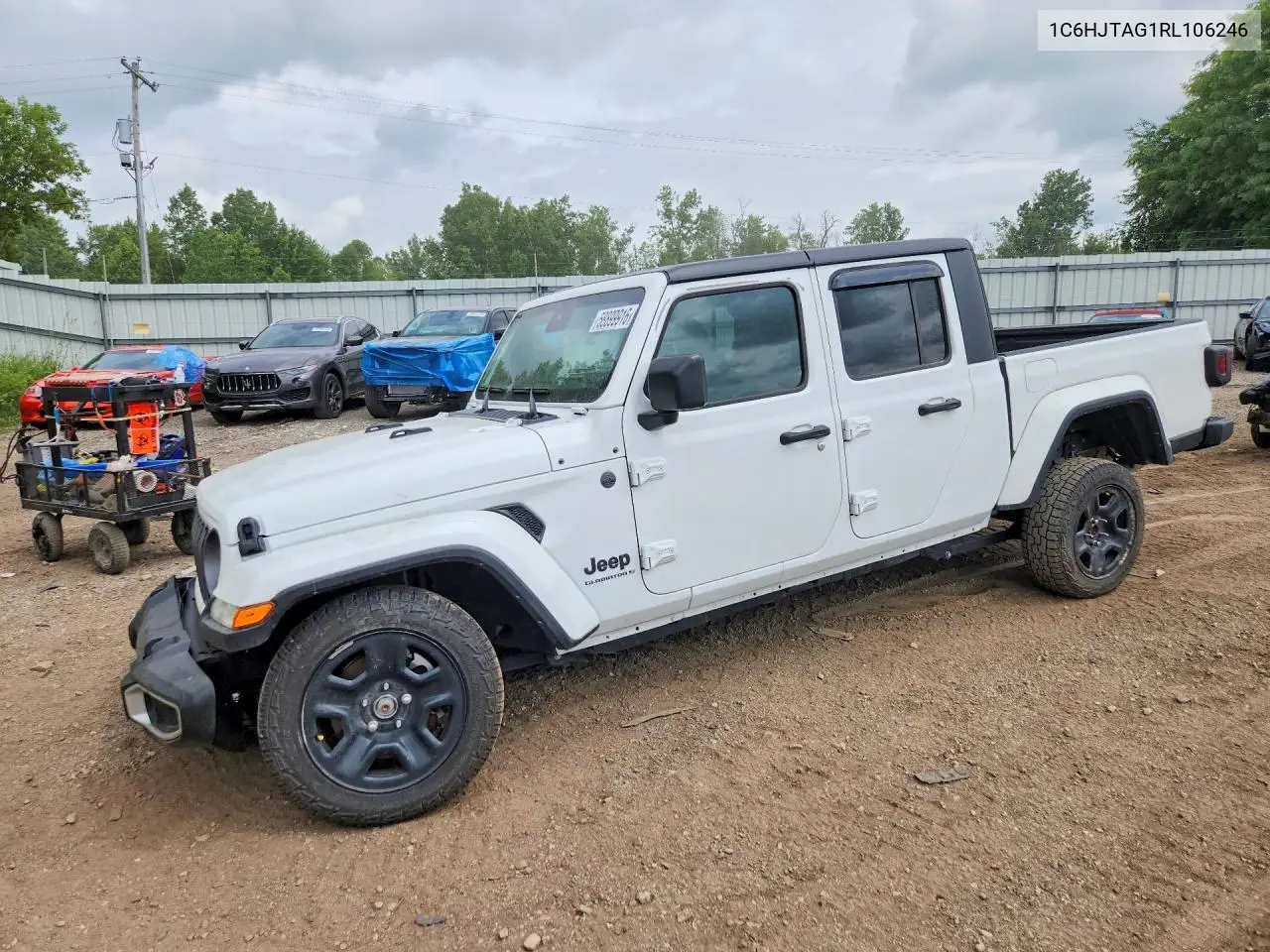 2024 Jeep Gladiator Sport VIN: 1C6HJTAG1RL106246 Lot: 58899916