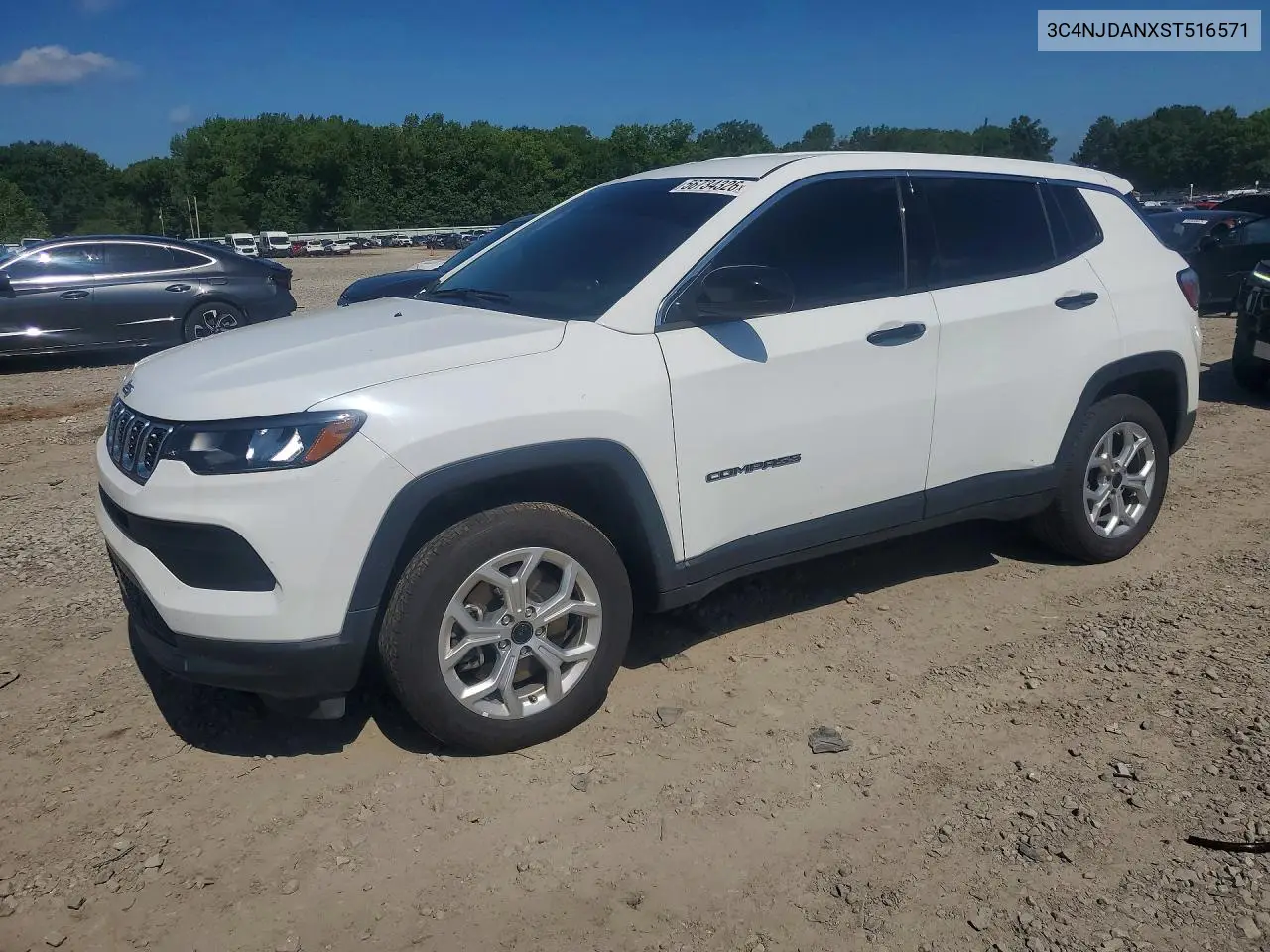 2025 Jeep Compass Sport VIN: 3C4NJDANXST516571 Lot: 56734326