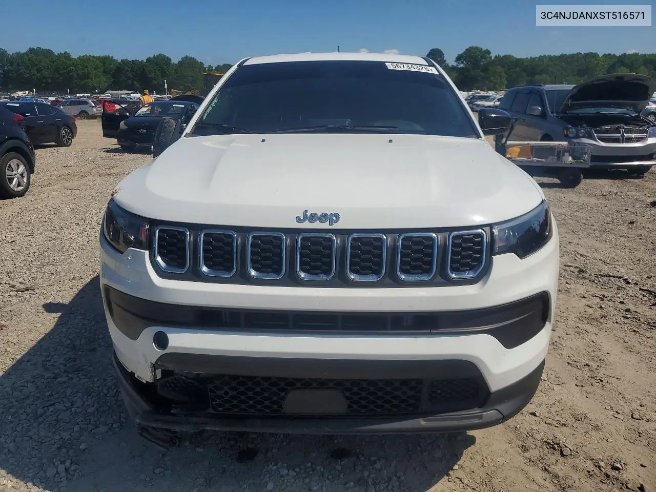 2025 Jeep Compass Sport VIN: 3C4NJDANXST516571 Lot: 56734326