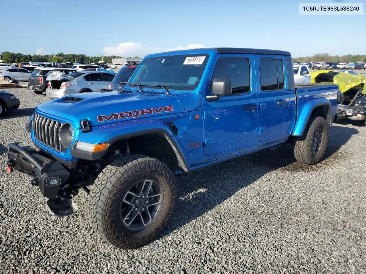 2025 Jeep Gladiator Mojave VIN: 1C6RJTEG6SL538240 Lot: 59588116