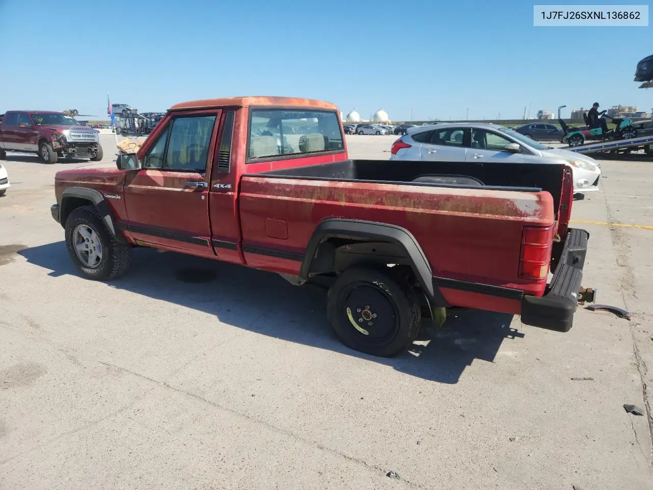 1J7FJ26SXNL136862 1992 Jeep Comanche