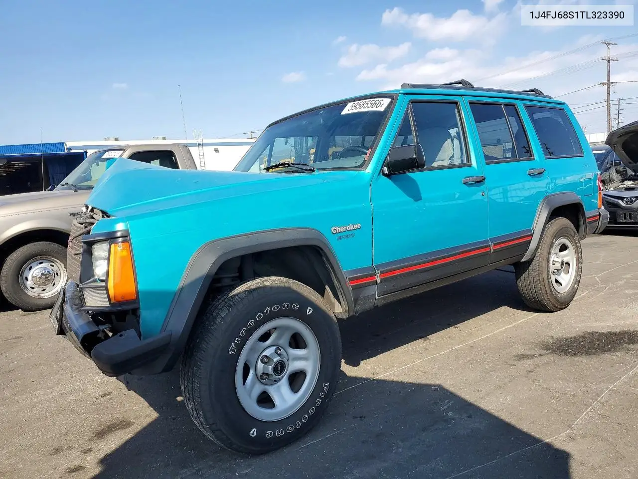 1996 Jeep Cherokee Sport VIN: 1J4FJ68S1TL323390 Lot: 59585566