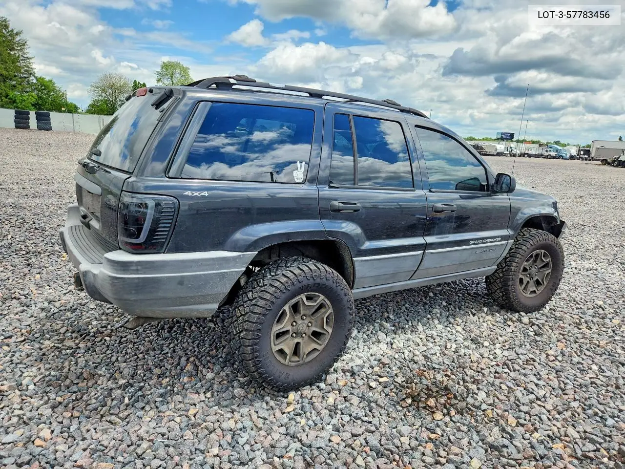 1999 Jeep Grand Cherokee Sport VIN: LOT-3-57783456 Lot: 57783456