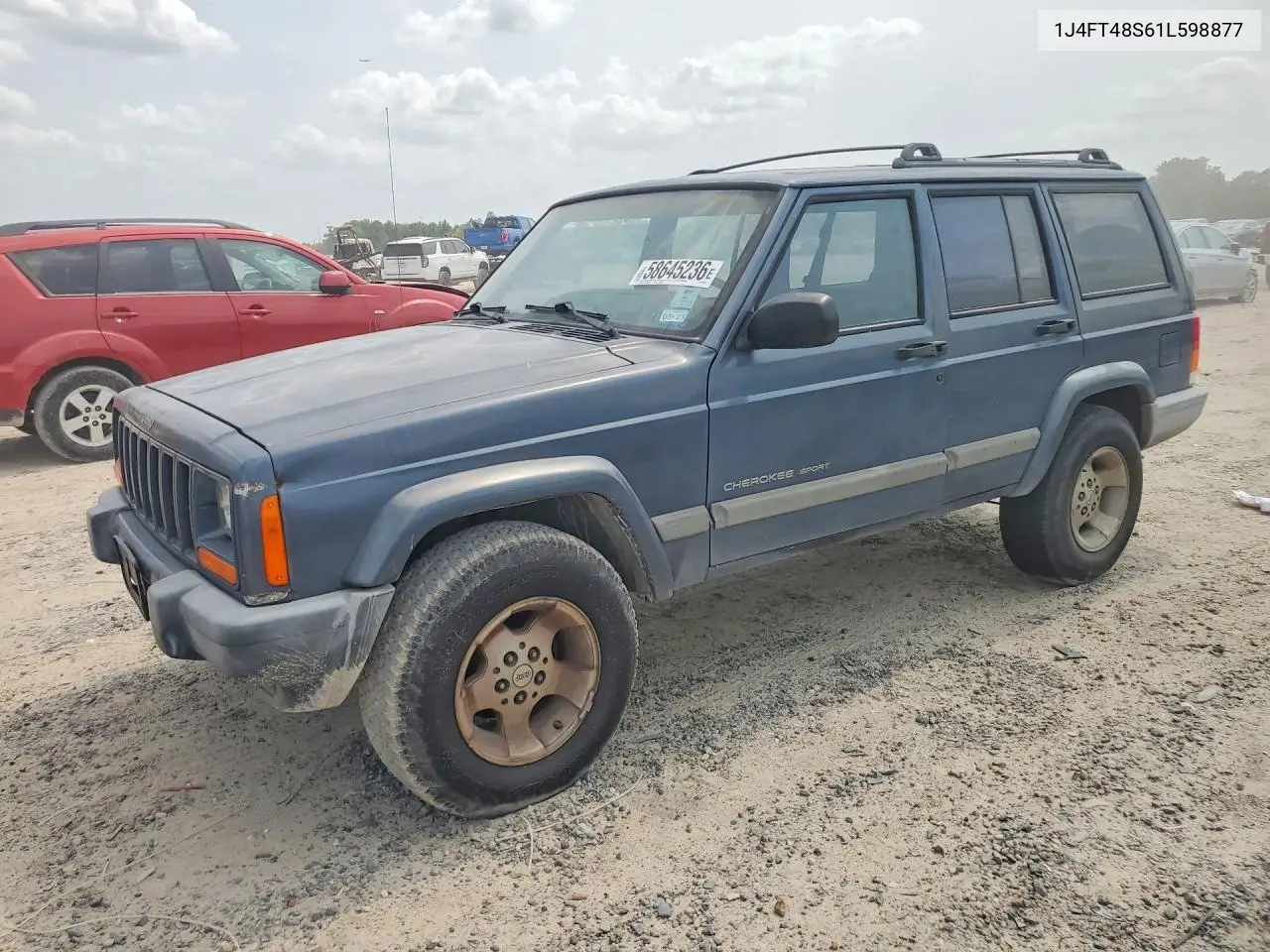 2001 Jeep Cherokee Sport VIN: 1J4FT48S61L598877 Lot: 58645236