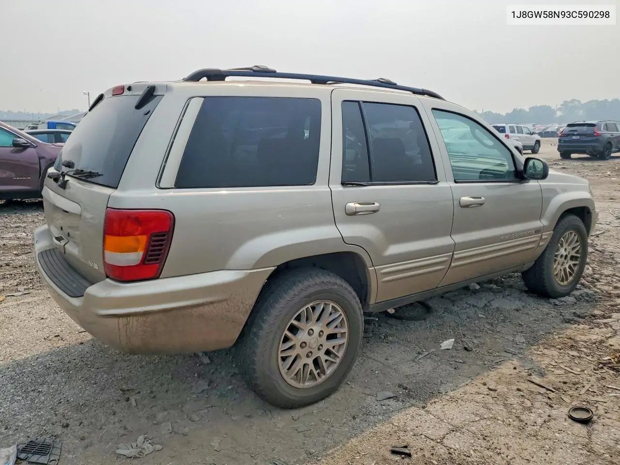 2003 Jeep Grand Cherokee Limited VIN: 1J8GW58N93C590298 Lot: 61071736
