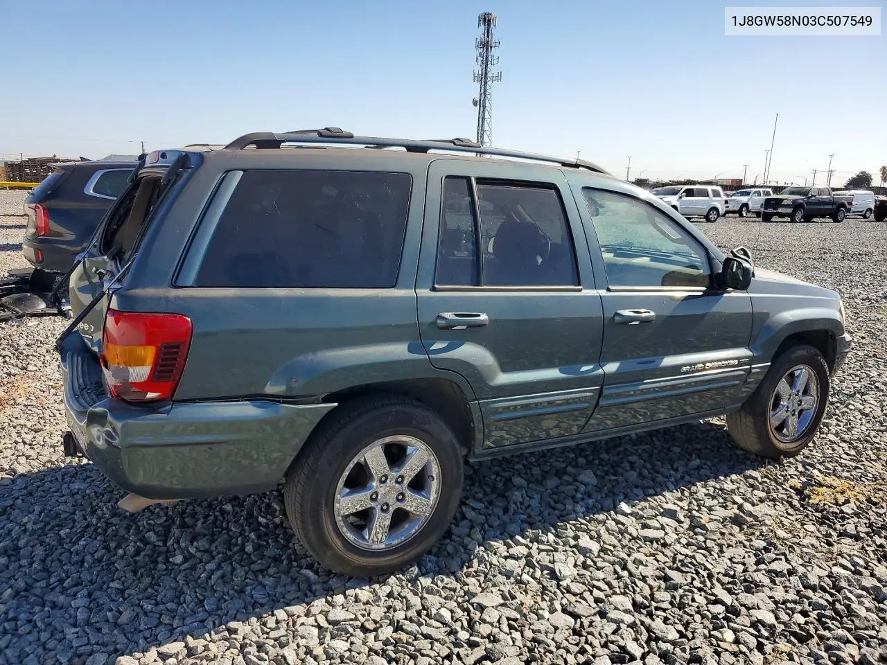 2003 Jeep Grand Cherokee Limited VIN: 1J8GW58N03C507549 Lot: 61420206