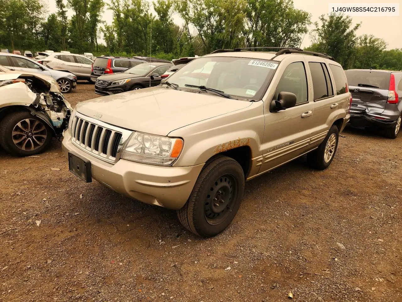 2004 Jeep Grand Cherokee Limited VIN: 1J4GW58S54C216795 Lot: 61246286