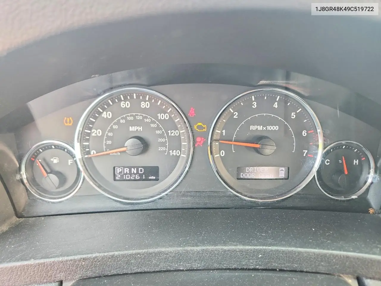 2009 Jeep Grand Cherokee Laredo VIN: 1J8GR48K49C519722 Lot: 61559846