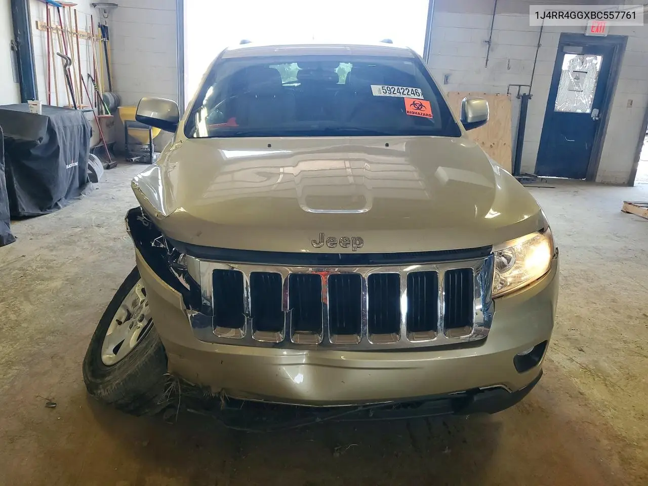 2011 Jeep Grand Cherokee Laredo VIN: 1J4RR4GGXBC557761 Lot: 59242246