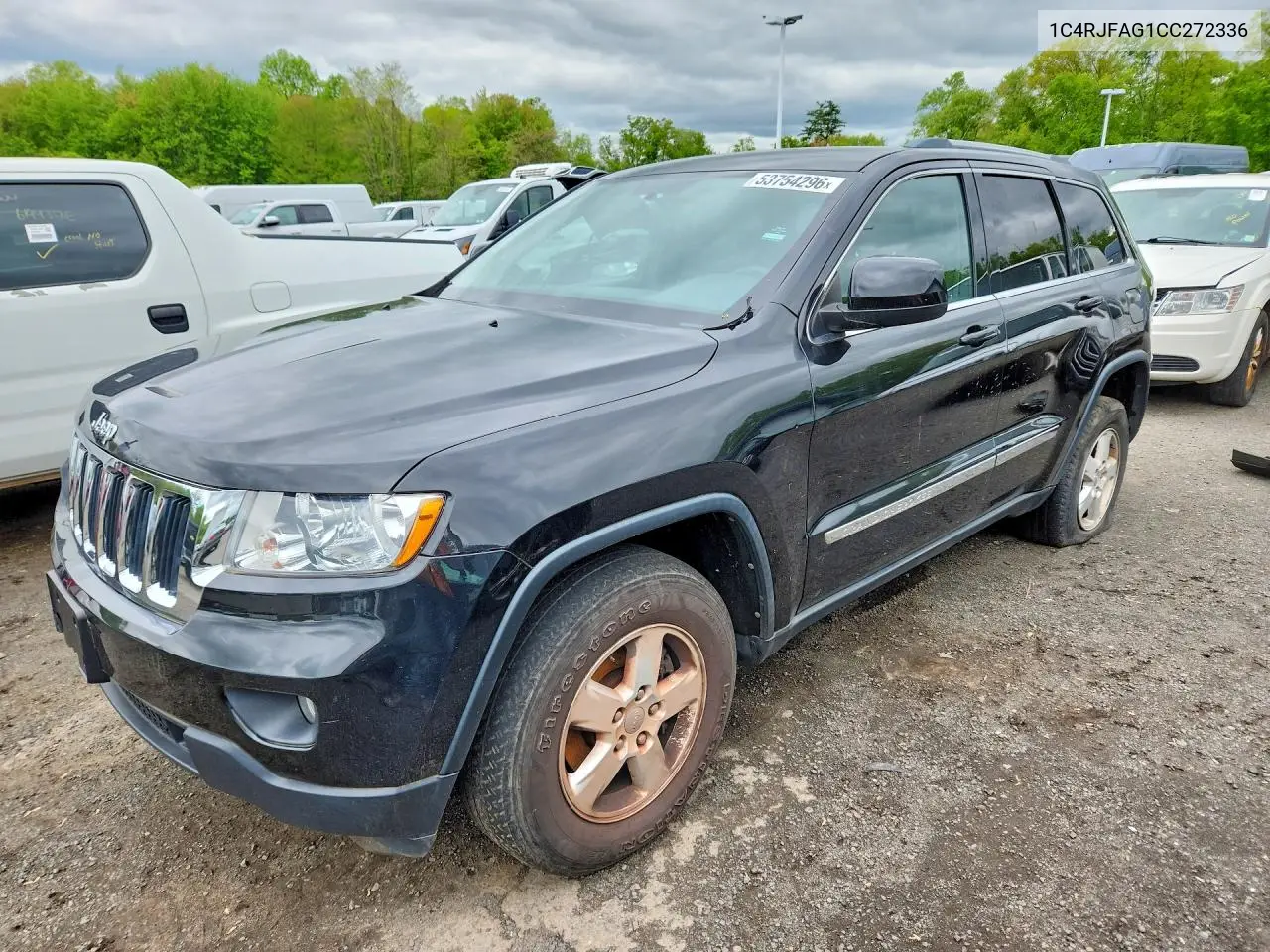 2012 Jeep Grand Cherokee Laredo VIN: 1C4RJFAG1CC272336 Lot: 53754296
