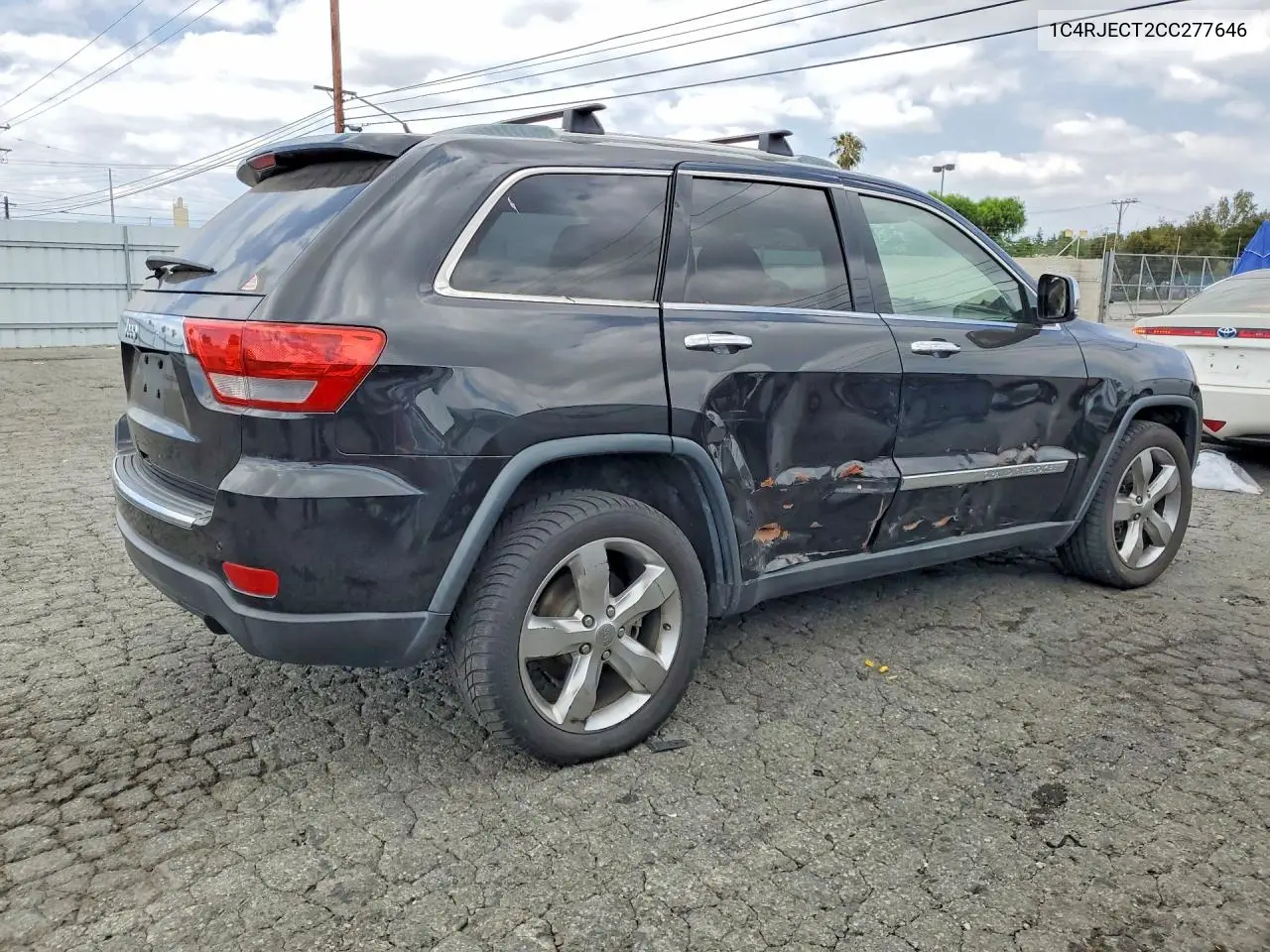 2012 Jeep Grand Cherokee Overland VIN: 1C4RJECT2CC277646 Lot: 54994666