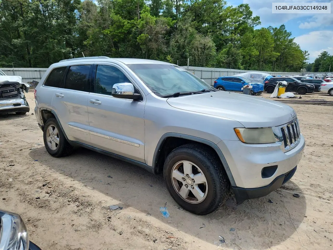 2012 Jeep Grand Cherokee Laredo VIN: 1C4RJFAG3CC149248 Lot: 61303736
