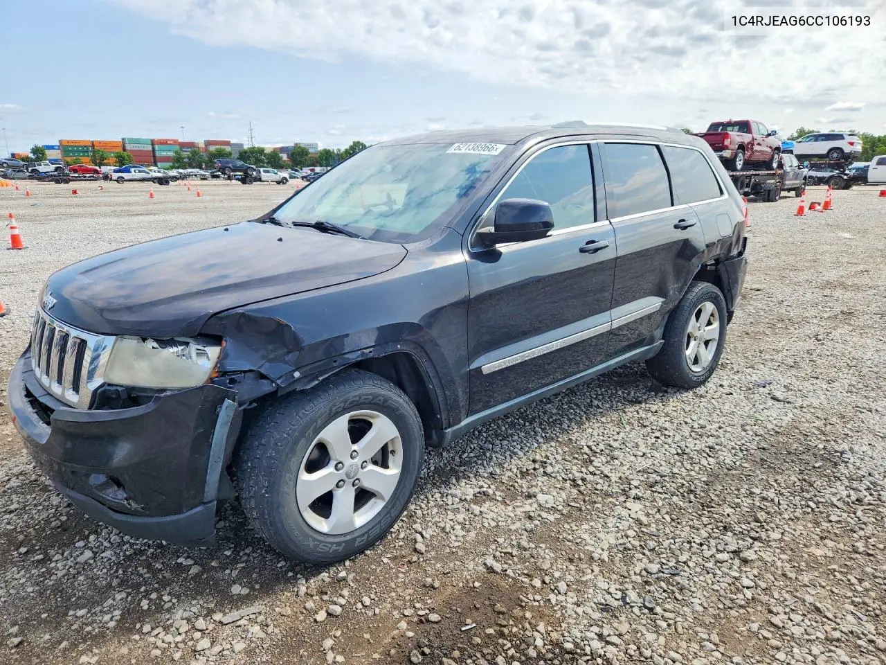 2012 Jeep Grand Cherokee Laredo VIN: 1C4RJEAG6CC106193 Lot: 62138966