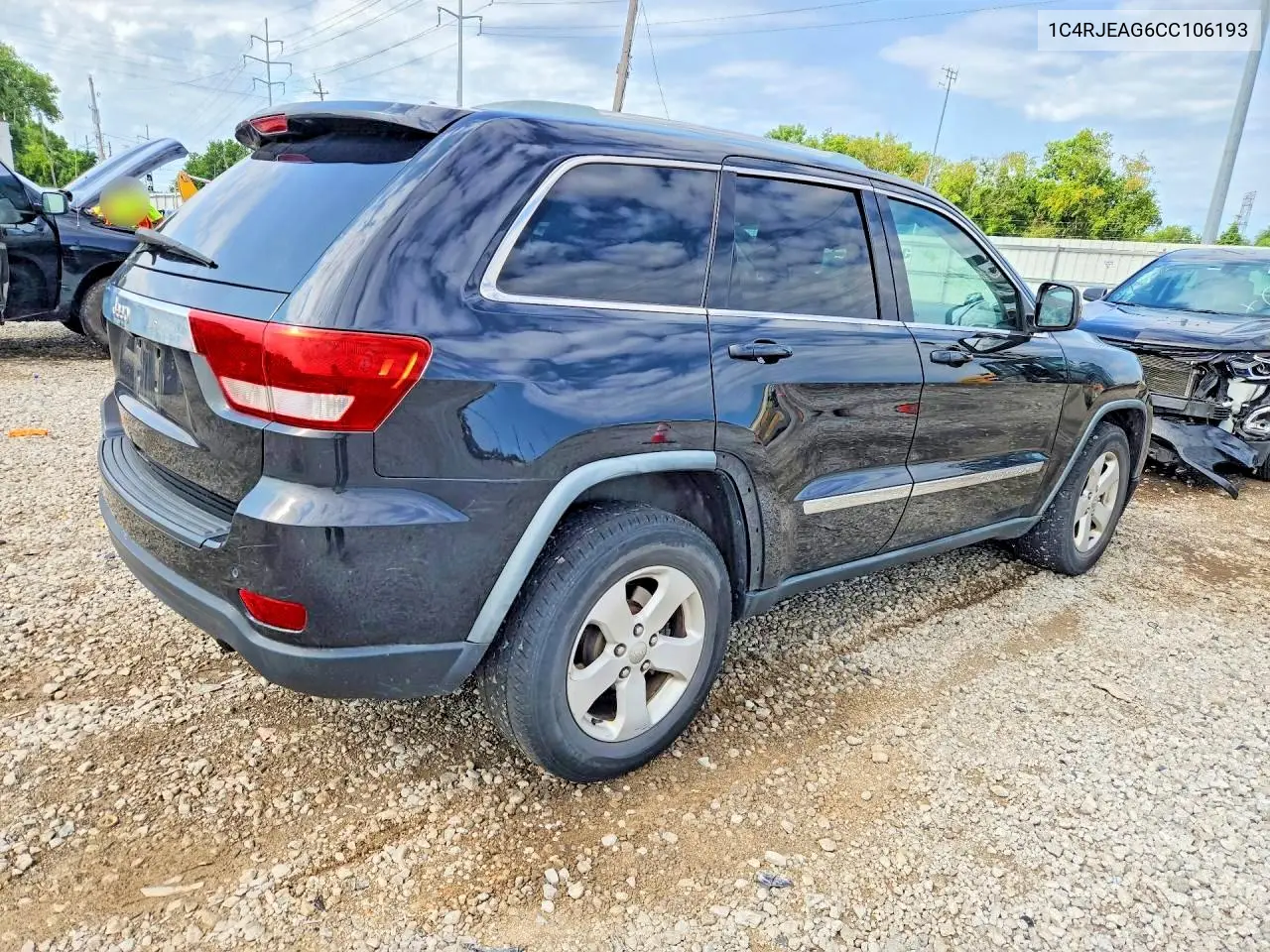 2012 Jeep Grand Cherokee Laredo VIN: 1C4RJEAG6CC106193 Lot: 62138966