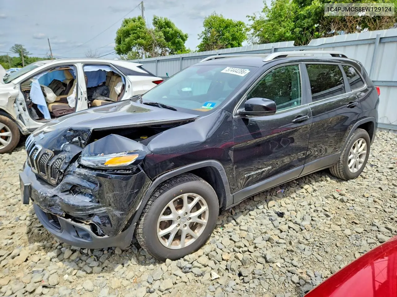 2014 Jeep Cherokee Latitude VIN: 1C4PJMCS8EW129124 Lot: 57444286