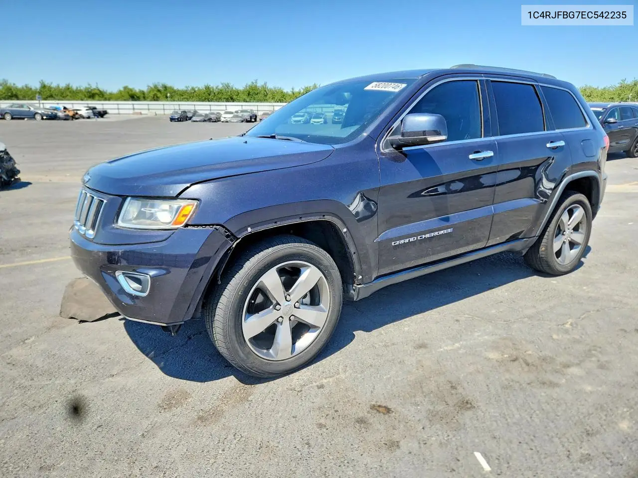 2014 Jeep Grand Cherokee Limited VIN: 1C4RJFBG7EC542235 Lot: 58200746