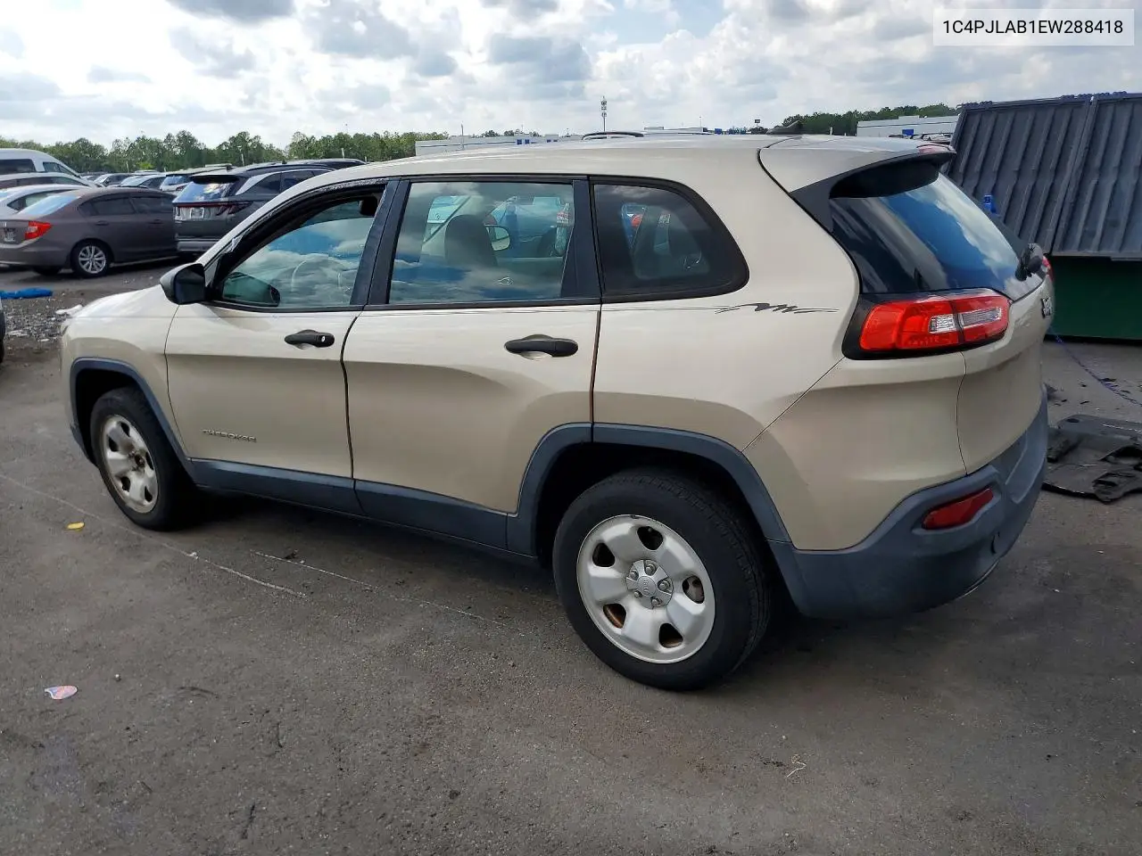 2014 Jeep Cherokee Sport VIN: 1C4PJLAB1EW288418 Lot: 58818476