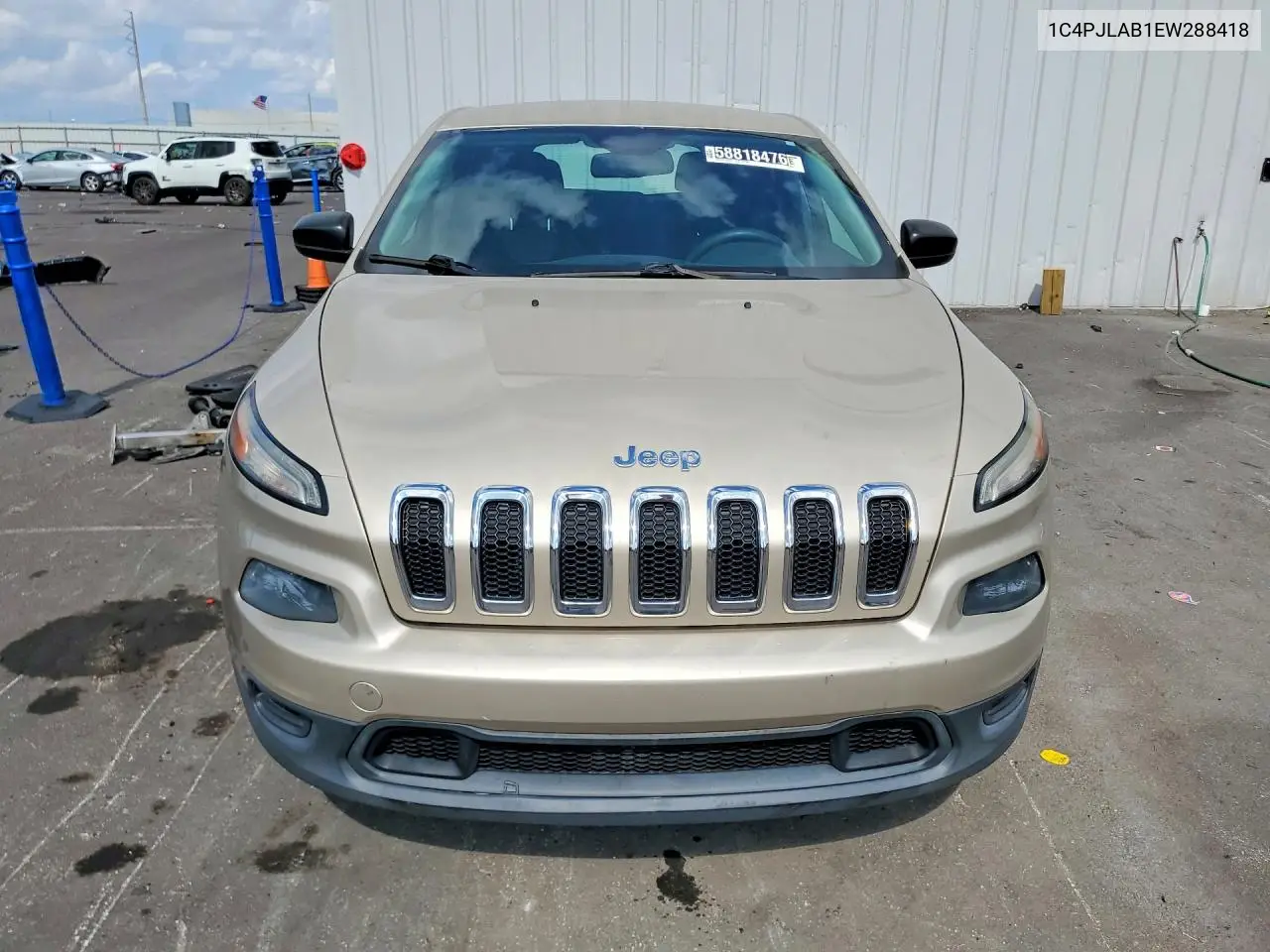 2014 Jeep Cherokee Sport VIN: 1C4PJLAB1EW288418 Lot: 58818476
