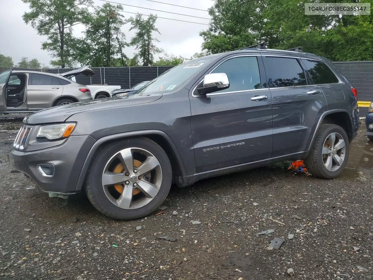 2014 Jeep Grand Cherokee Overland VIN: 1C4RJFCG8EC355147 Lot: 59862006