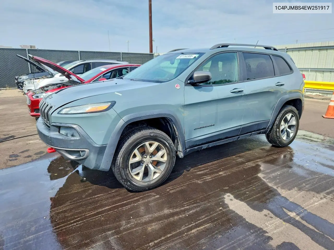 2014 Jeep Cherokee Trailhawk VIN: 1C4PJMBS4EW251917 Lot: 60150386