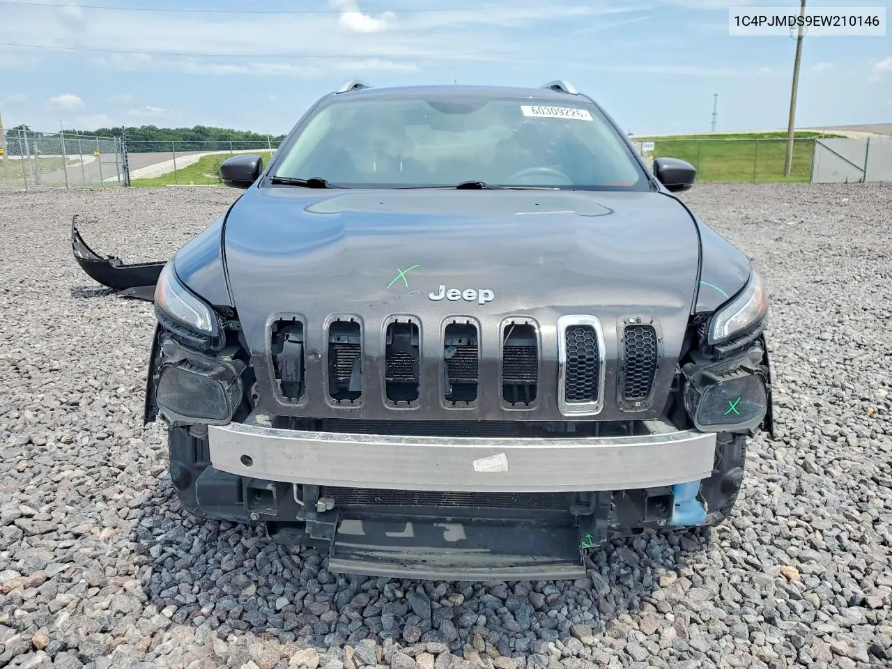 2014 Jeep Cherokee Limited VIN: 1C4PJMDS9EW210146 Lot: 60309226