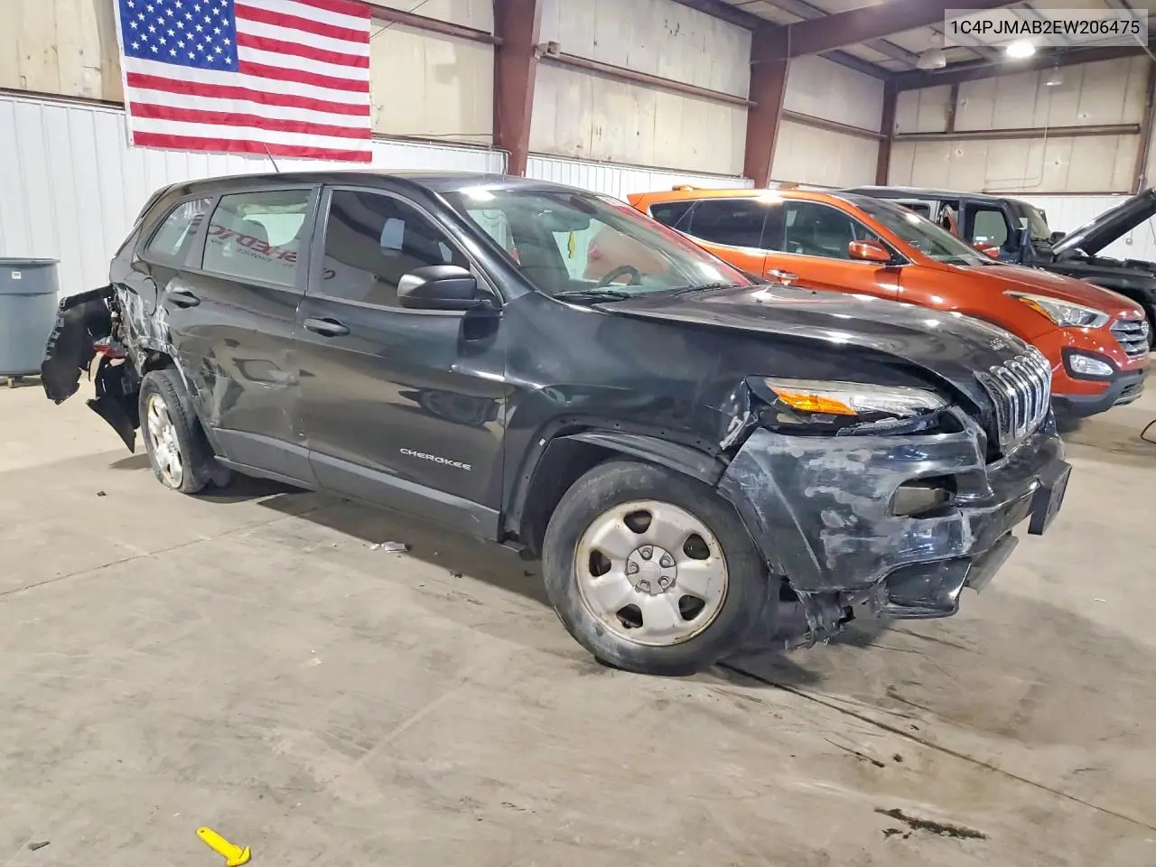 2014 Jeep Cherokee Sport VIN: 1C4PJMAB2EW206475 Lot: 61179036