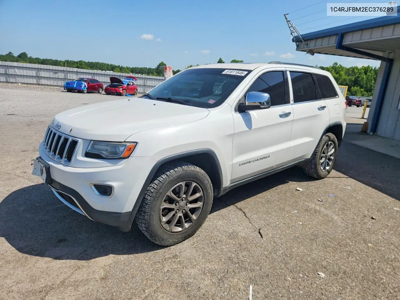 2014 Jeep Grand Cherokee Limited VIN: 1C4RJFBM2EC376289 Lot: 61611646