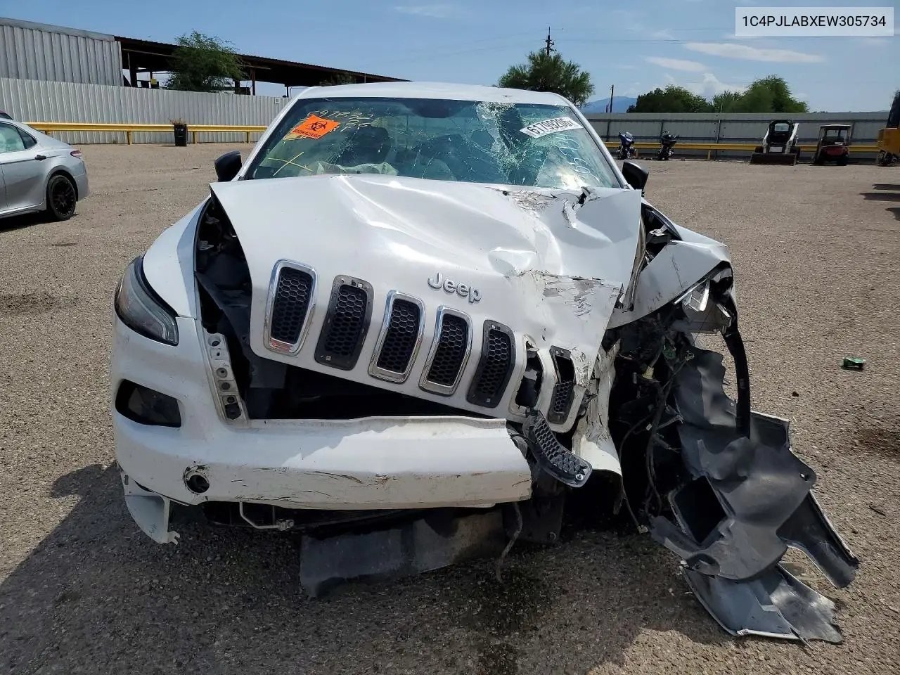 2014 Jeep Cherokee Sport VIN: 1C4PJLABXEW305734 Lot: 61799206