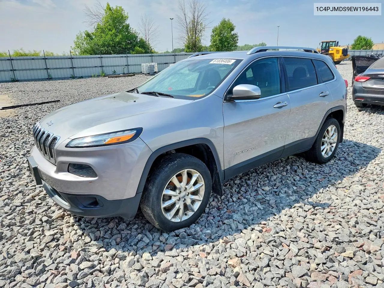 2014 Jeep Cherokee Limited VIN: 1C4PJMDS9EW196443 Lot: 61836406