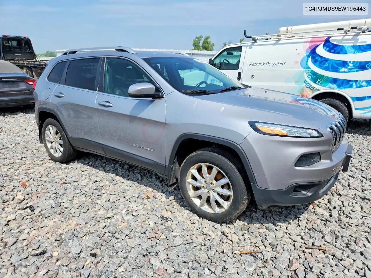 2014 Jeep Cherokee Limited VIN: 1C4PJMDS9EW196443 Lot: 61836406