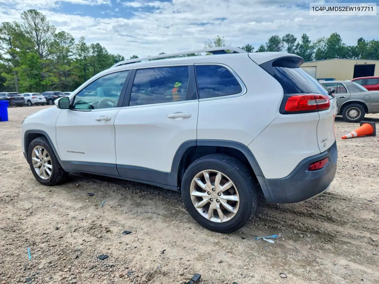 2014 Jeep Cherokee Limited VIN: 1C4PJMDS2EW197711 Lot: 61900196