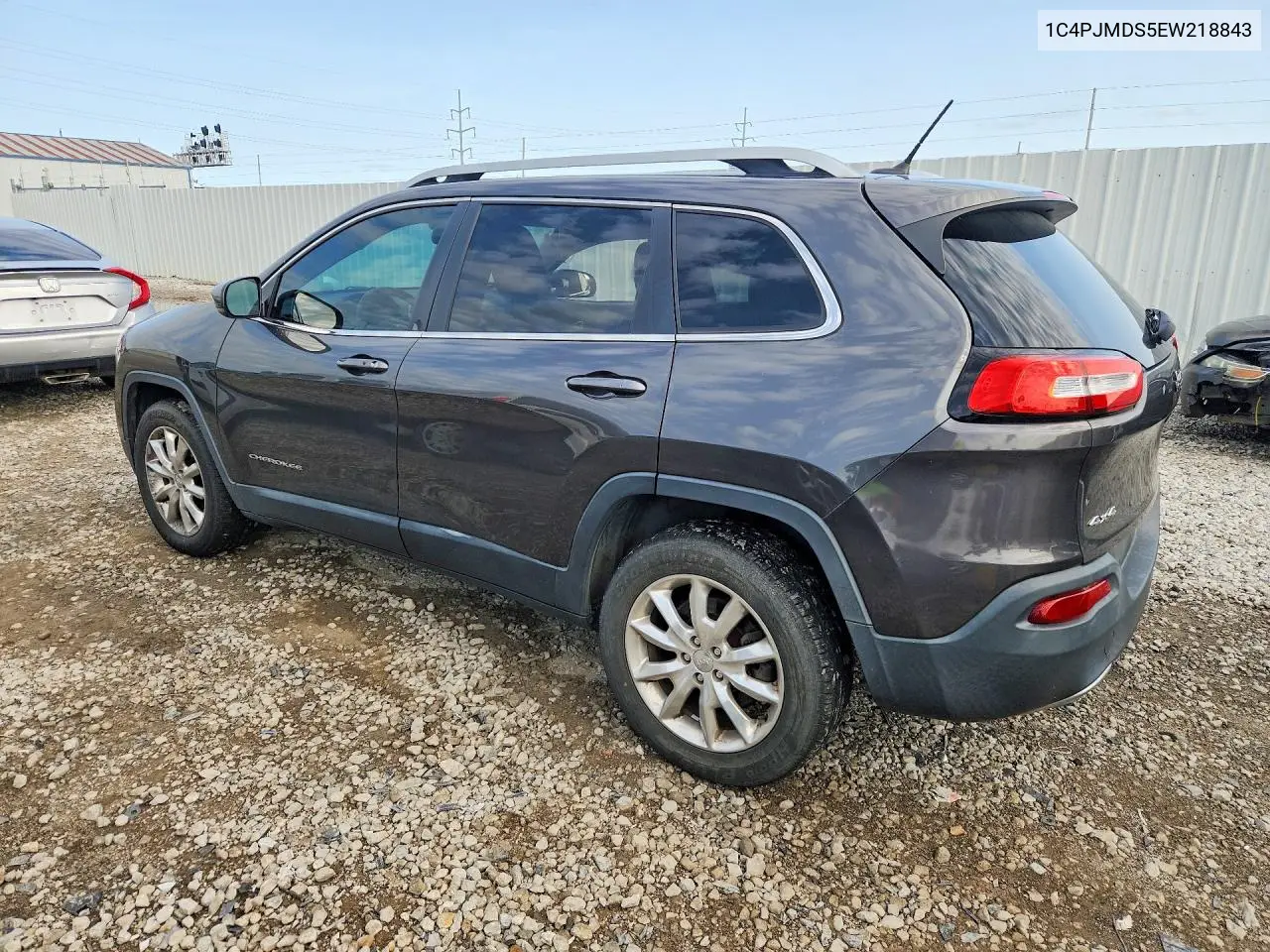 2014 Jeep Cherokee Limited VIN: 1C4PJMDS5EW218843 Lot: 61914826