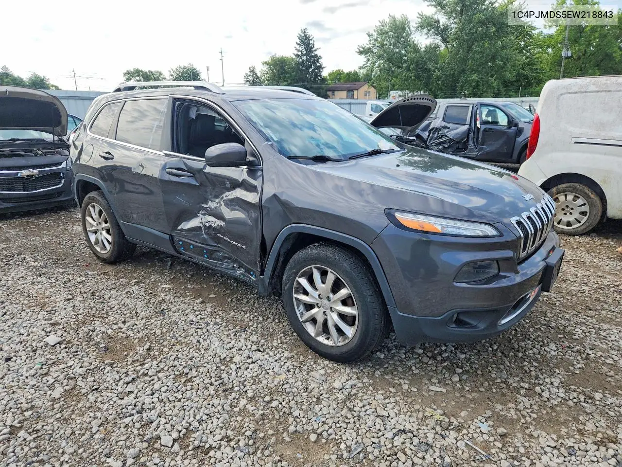 2014 Jeep Cherokee Limited VIN: 1C4PJMDS5EW218843 Lot: 61914826