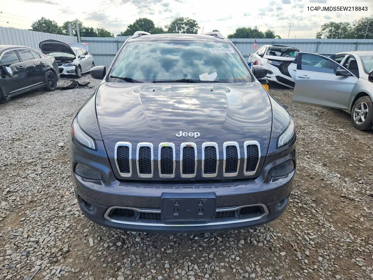 2014 Jeep Cherokee Limited VIN: 1C4PJMDS5EW218843 Lot: 61914826